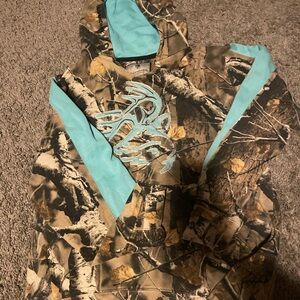 Legendary Whitetails Camouflage Jacket with Teal Highlights